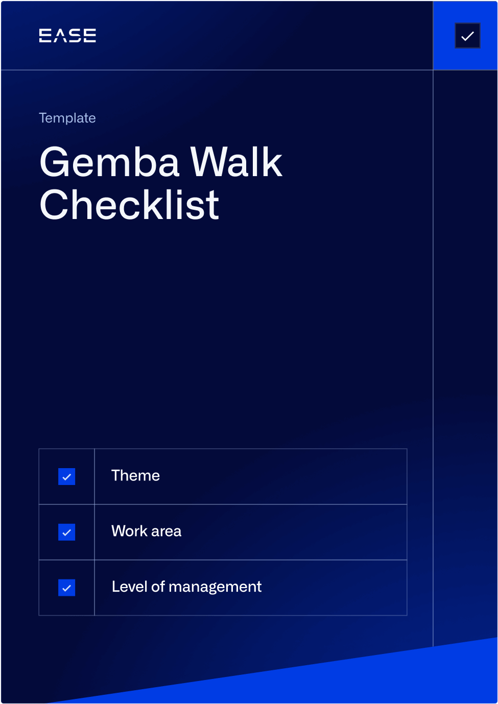 Gemba Walk Checklist